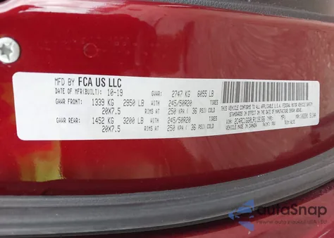 2020 Chrysler Pacifica 35Th Anniversary Limited z USA, uszkodzony, nr VIN 2C4RC1GG0LR119166